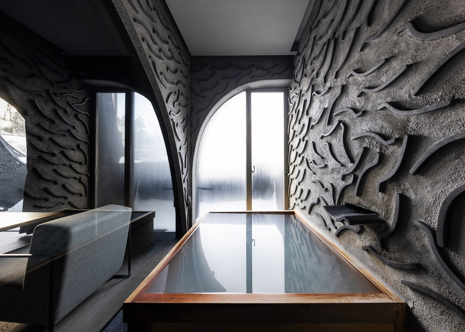 日本草津温泉旅馆丨隈研吾建筑都市设计事务所-25