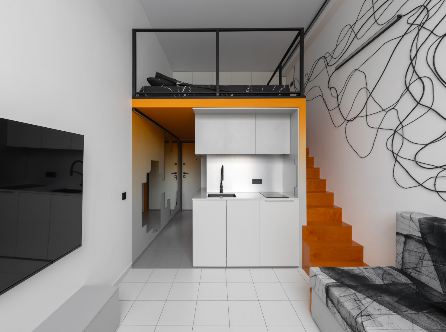 Дизайн квартиры-студии 26 кв. метров в Москве-0