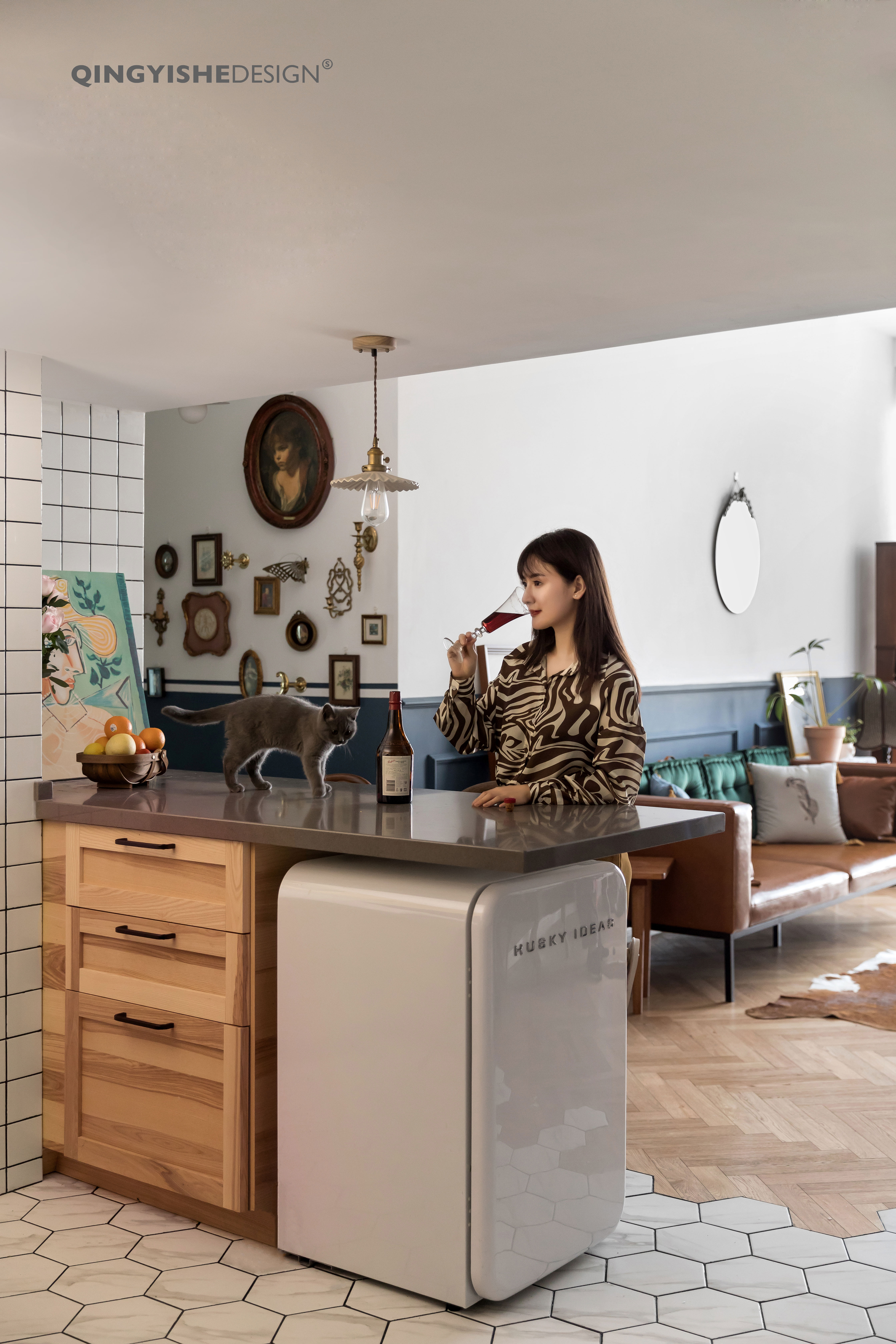 双层复古豪宅 | 层高利用与中古元素的魅力结合-39