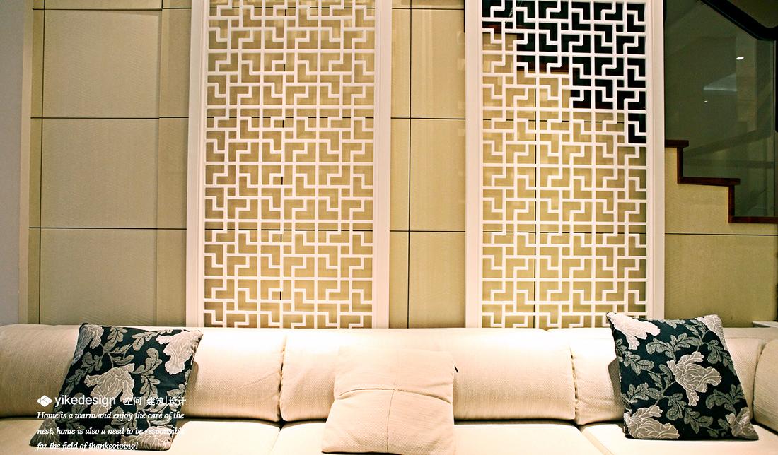 
复地北桥城210平联排别墅现代中式 -1