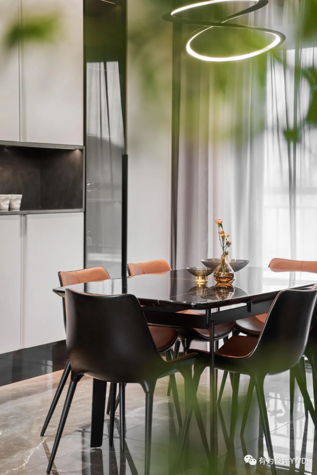 意式轻奢,橙色余晖下的 158㎡大宅设计丨中国佛山丨佛山有为室内设计有限公司-35