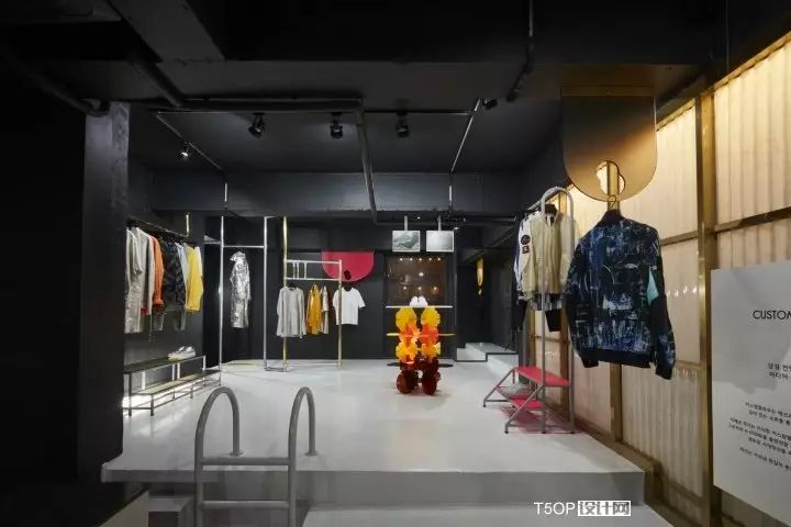 汉城Customellow黑色男装空间设计-5