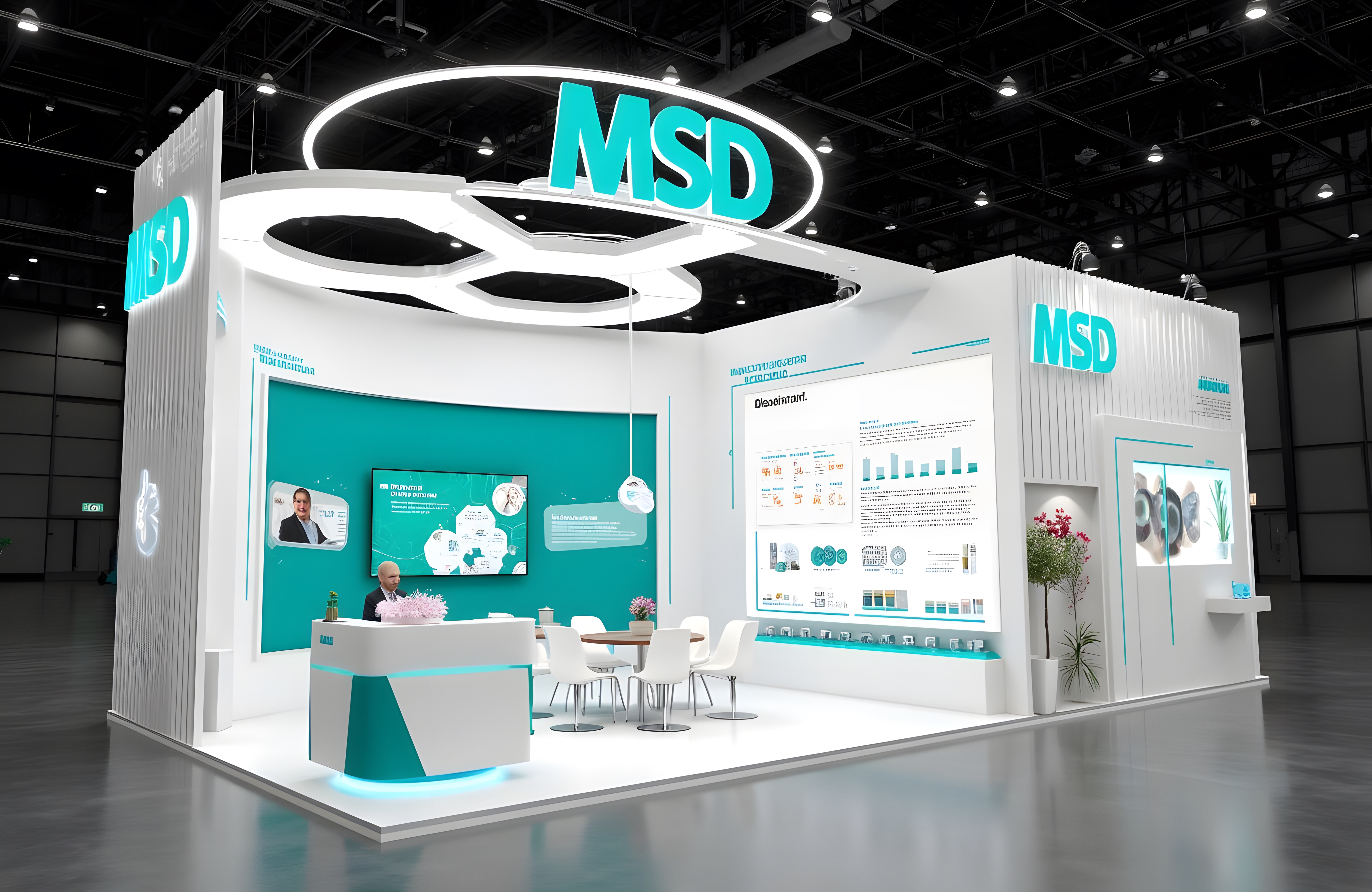 MSD booth design generated by Flux AI.-15