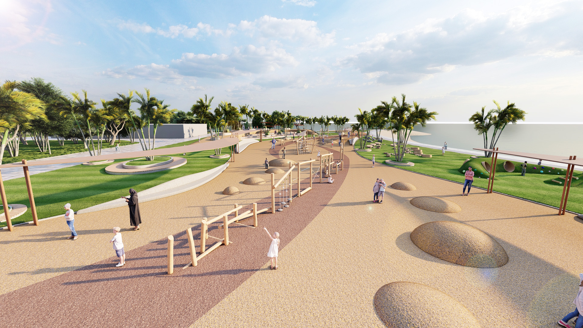 Kuwait - Linear Park concept landscape-10