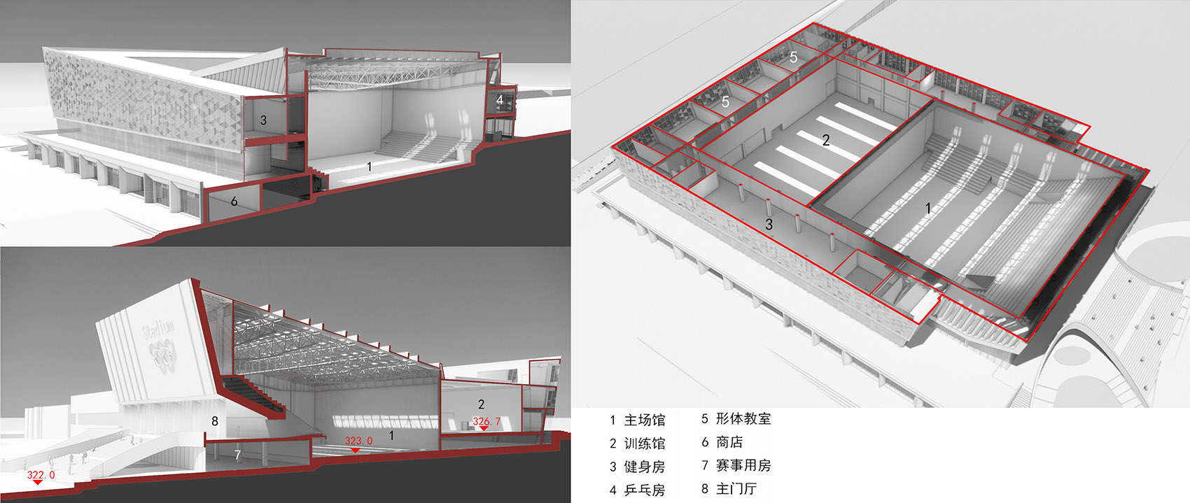 成都外国语学院宜宾校区综合体育馆丨中国宜宾丨同济大学建筑设计研究院（集团）有限公司-44