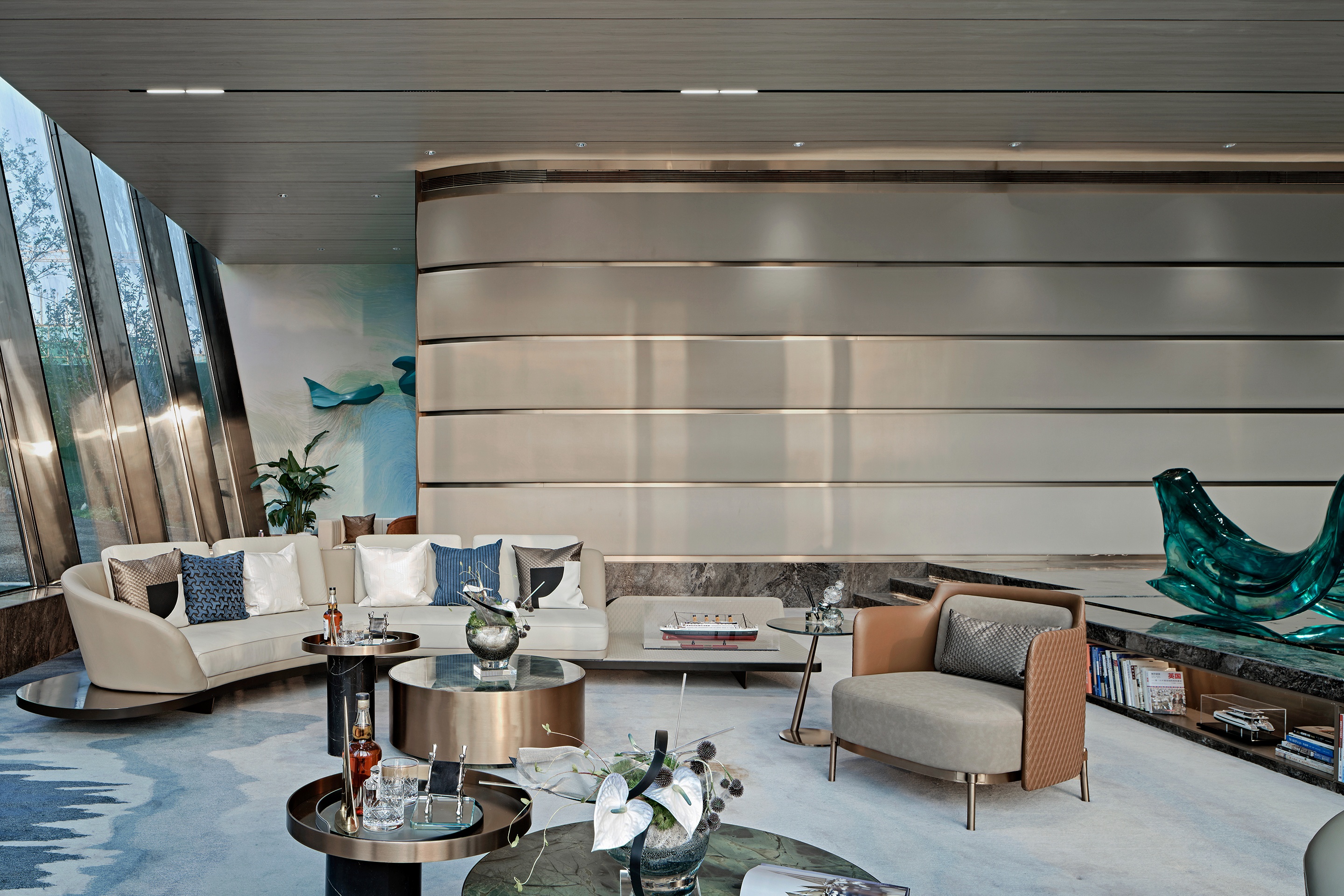 金地华发·峯范售楼处丨中国威海丨EH DESIGN GROUP棣赞室内设计团队,棣品软装陈设团队-33