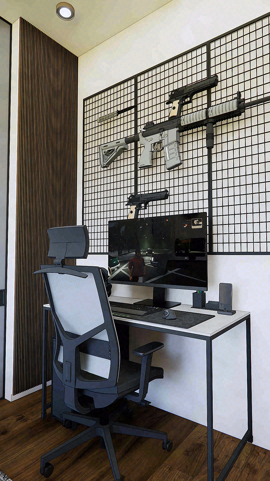 تصميم لغرفة نوم شاب بوحده سكنية بجمهورية مصر العربية-8