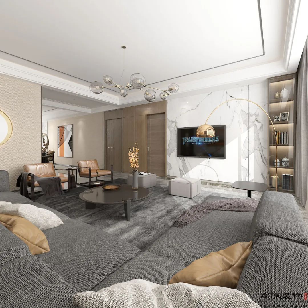 现代简约之居丨中国包头丨众诚装饰-20