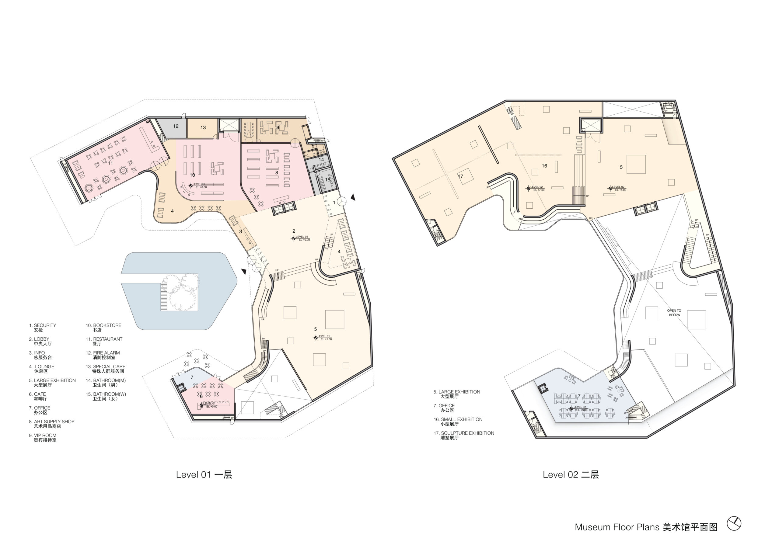 深圳美术馆和图书馆丨中国深圳丨Steven Holl Architects-18