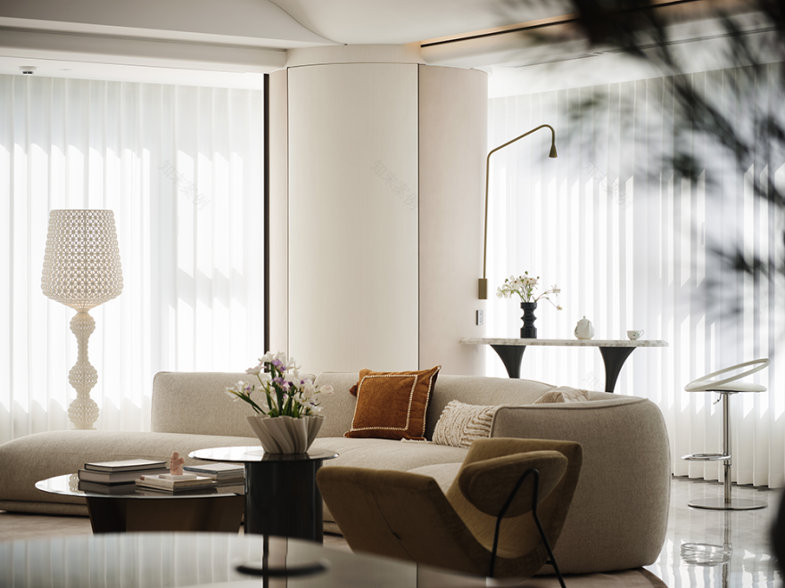 观享际SKH丨298㎡简约大平层丨中国南京丨观享际SKH室内设计-6