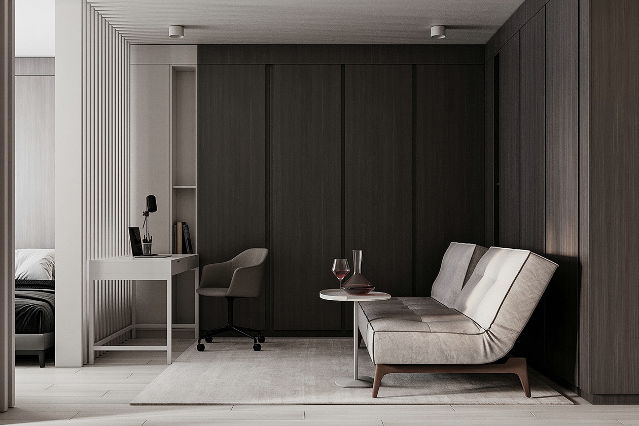 浅色系小空间公寓设计-3