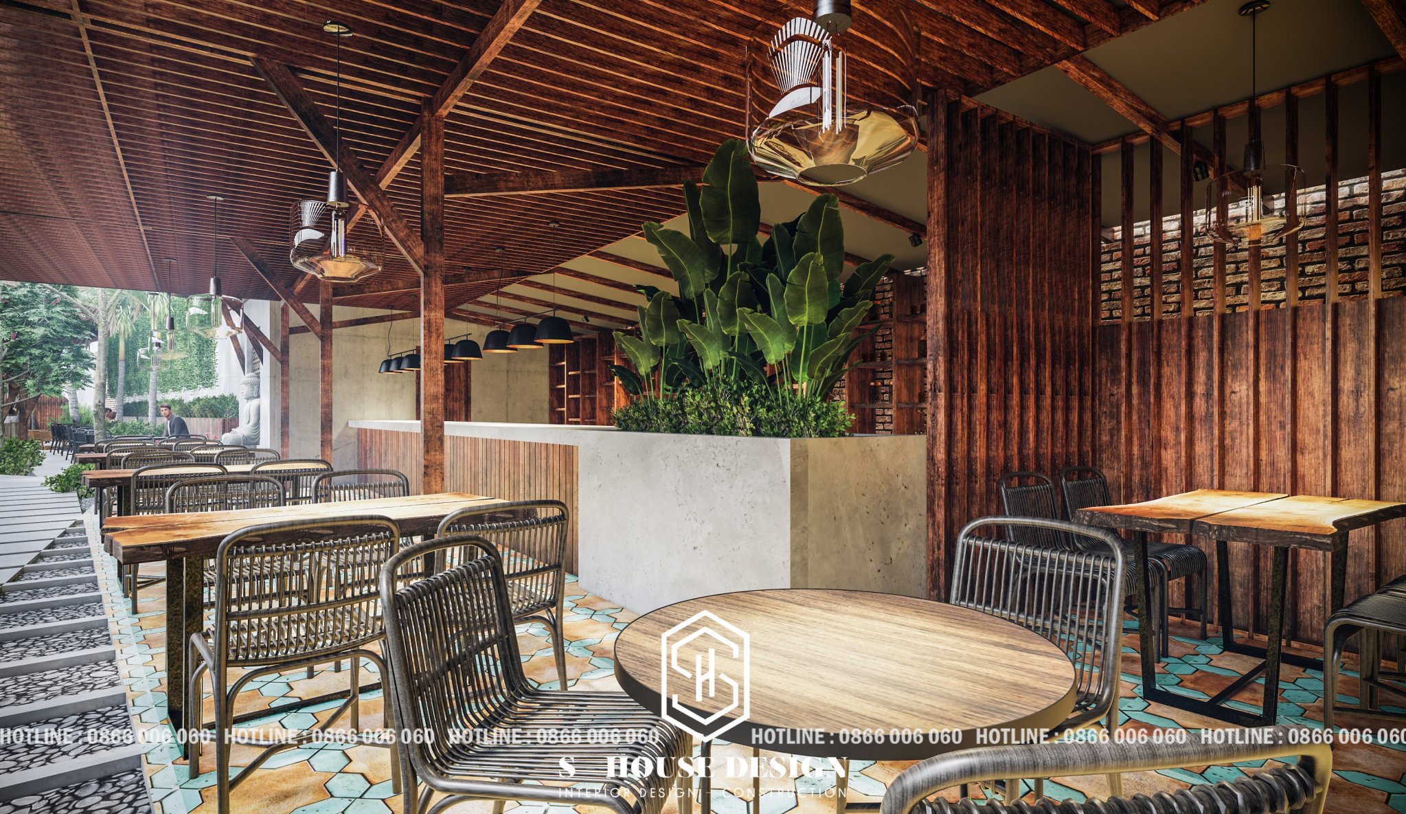 巴厘岛风格咖啡店丨SHouse 公司-26