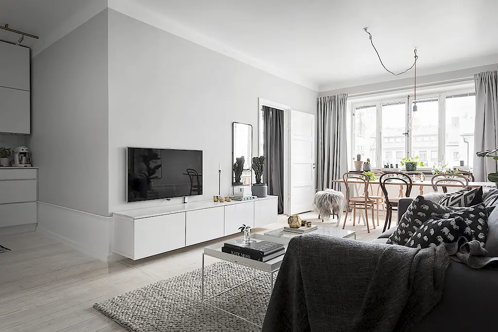 北欧小户型的灰色魅力-16