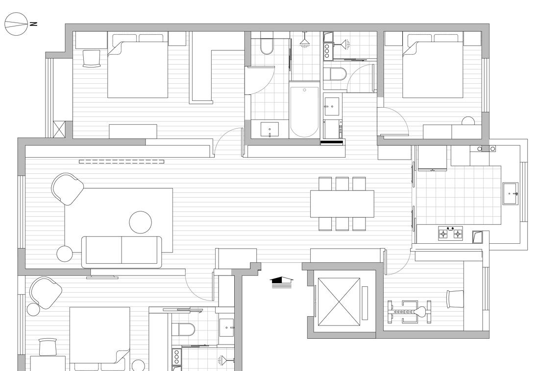 暖居生活 · 150m²舒适家园设计丨凡辰设计-2