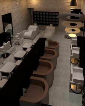 Bocetos 3d para peluqueria