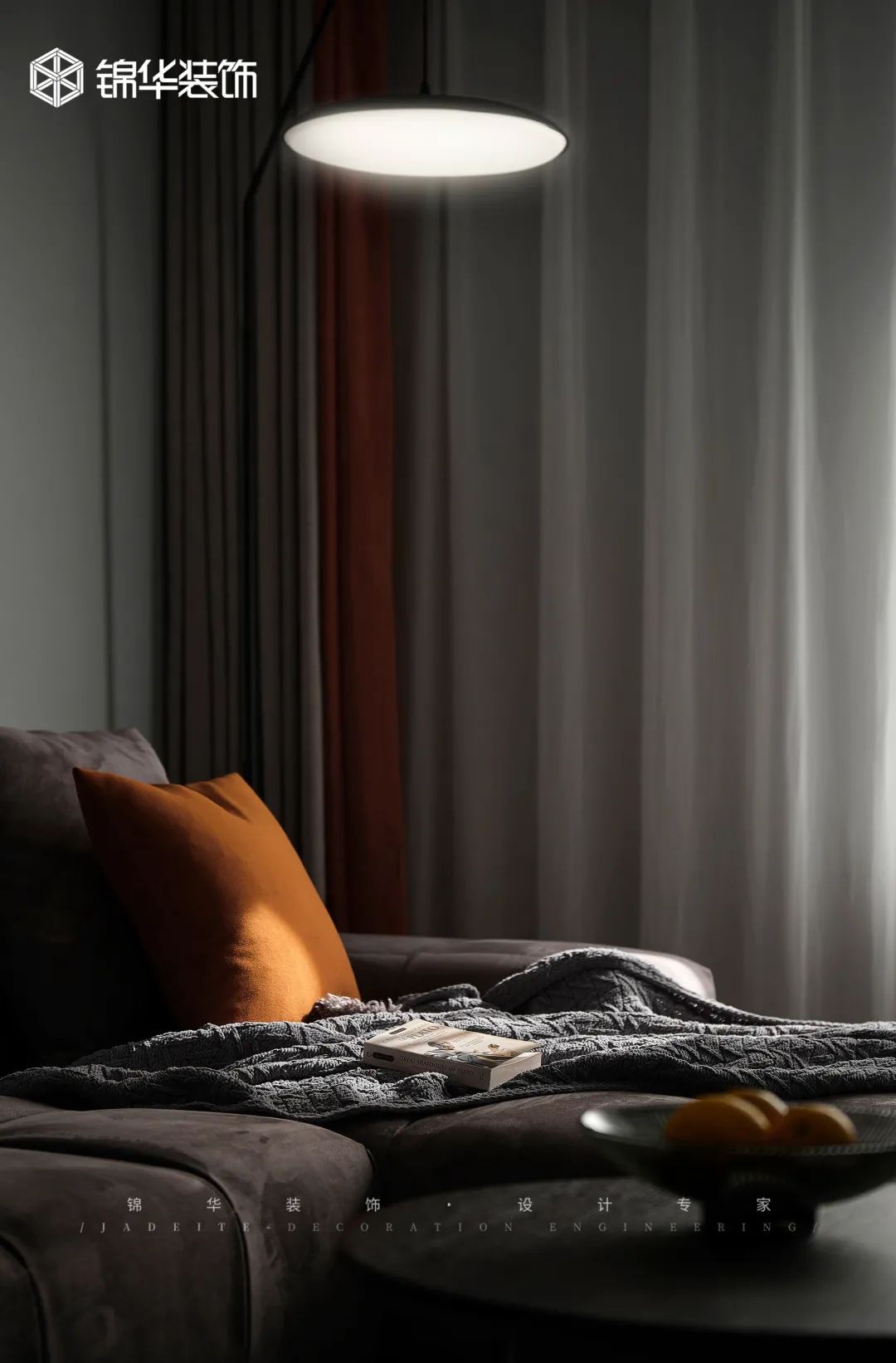 黑白灰婚房设计丨锦华装饰-20