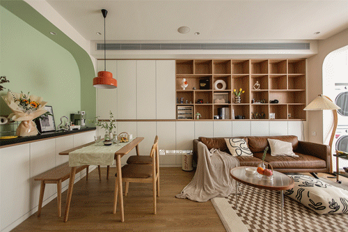 春意盎然的北欧复古小酒吧之家-6