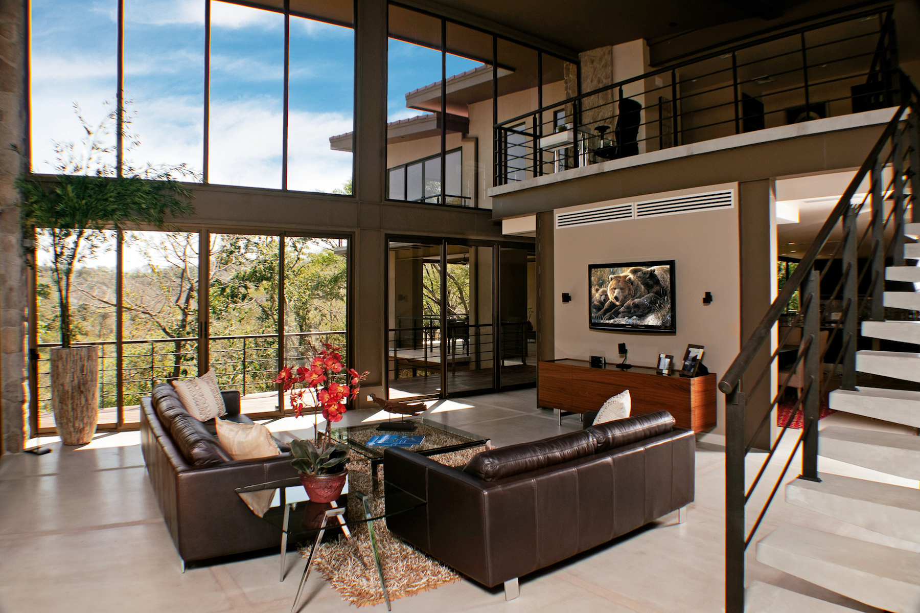 哥斯达黎加自然风光中的现代树屋-22