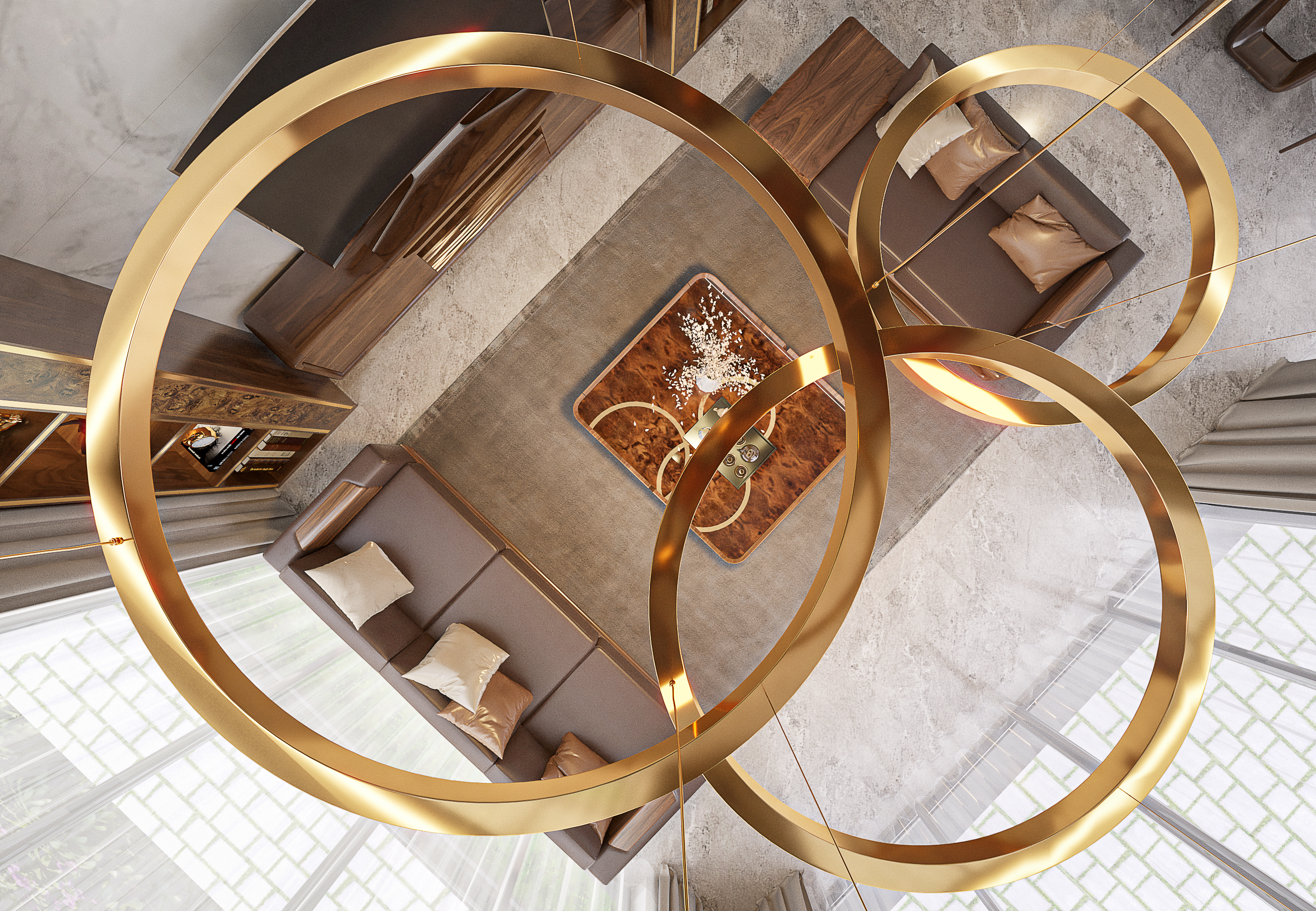 Living room & Kitchen - Villa Quang Xuong-0