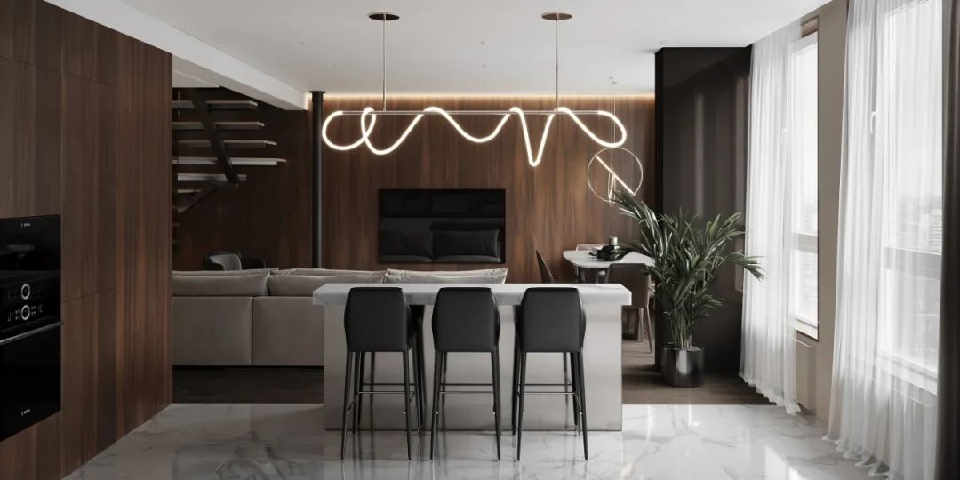 127㎡顶层复式简约干练公寓设计丨KYDE.architects-4