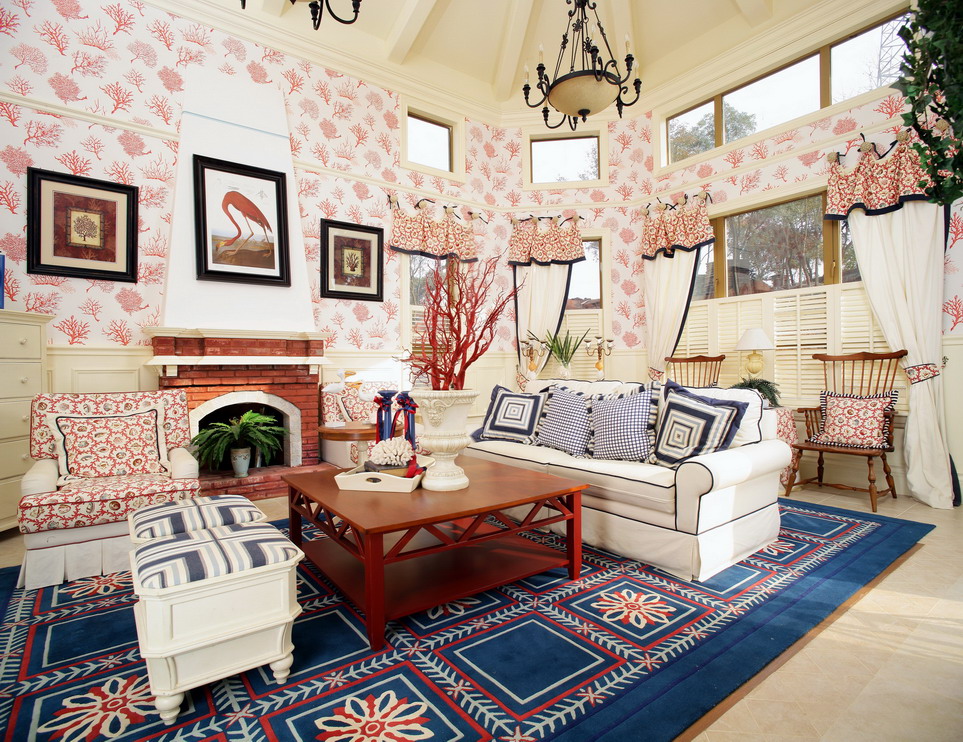 美式乡村风格的别墅样板房    罗马假日-27