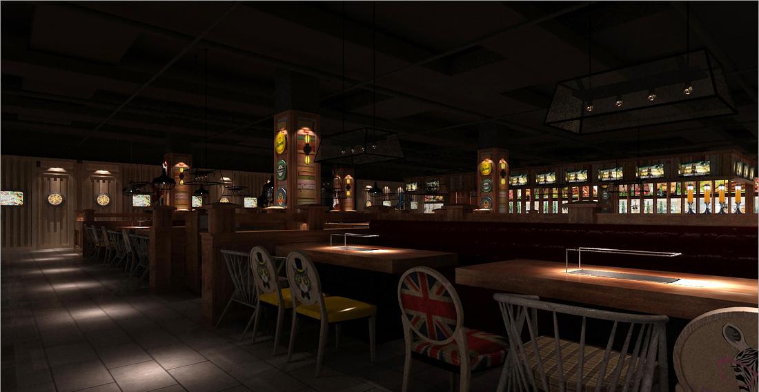 万骏设计/牙缝烧烤俱乐部餐厅-3