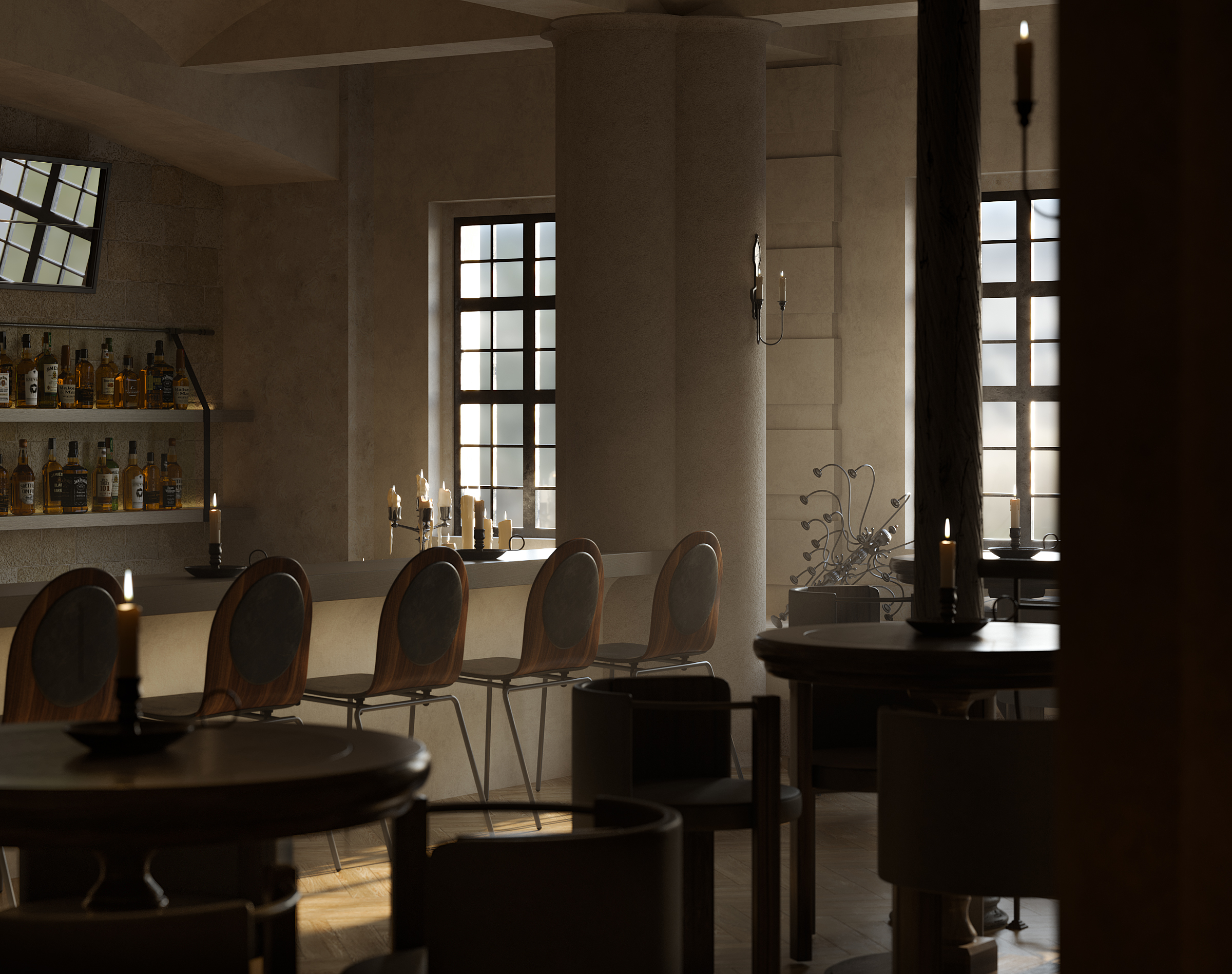 威士忌酒吧丨尺与匙空间设计-32