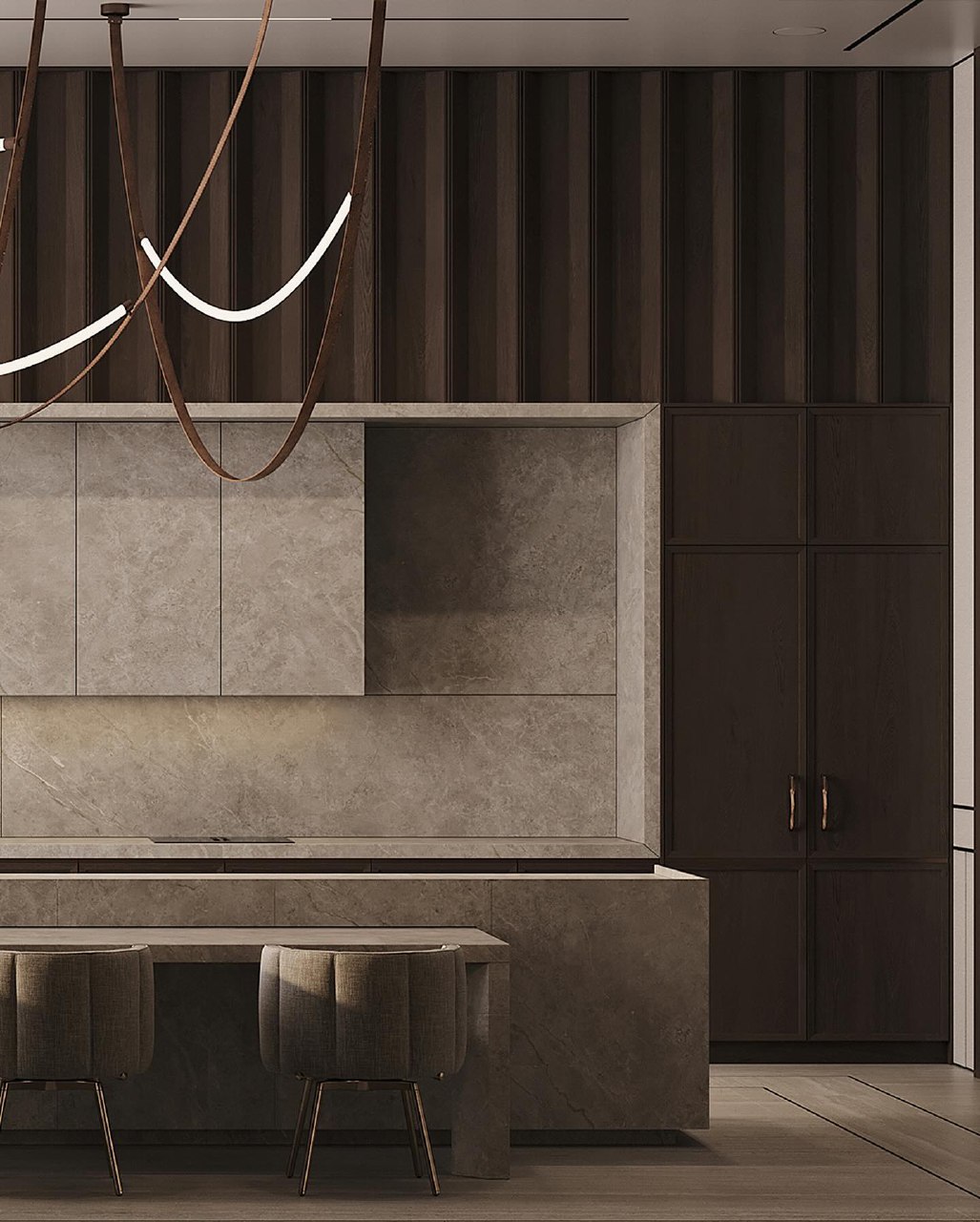 Визуализация кухни 18 м2, стиль Модерн-3