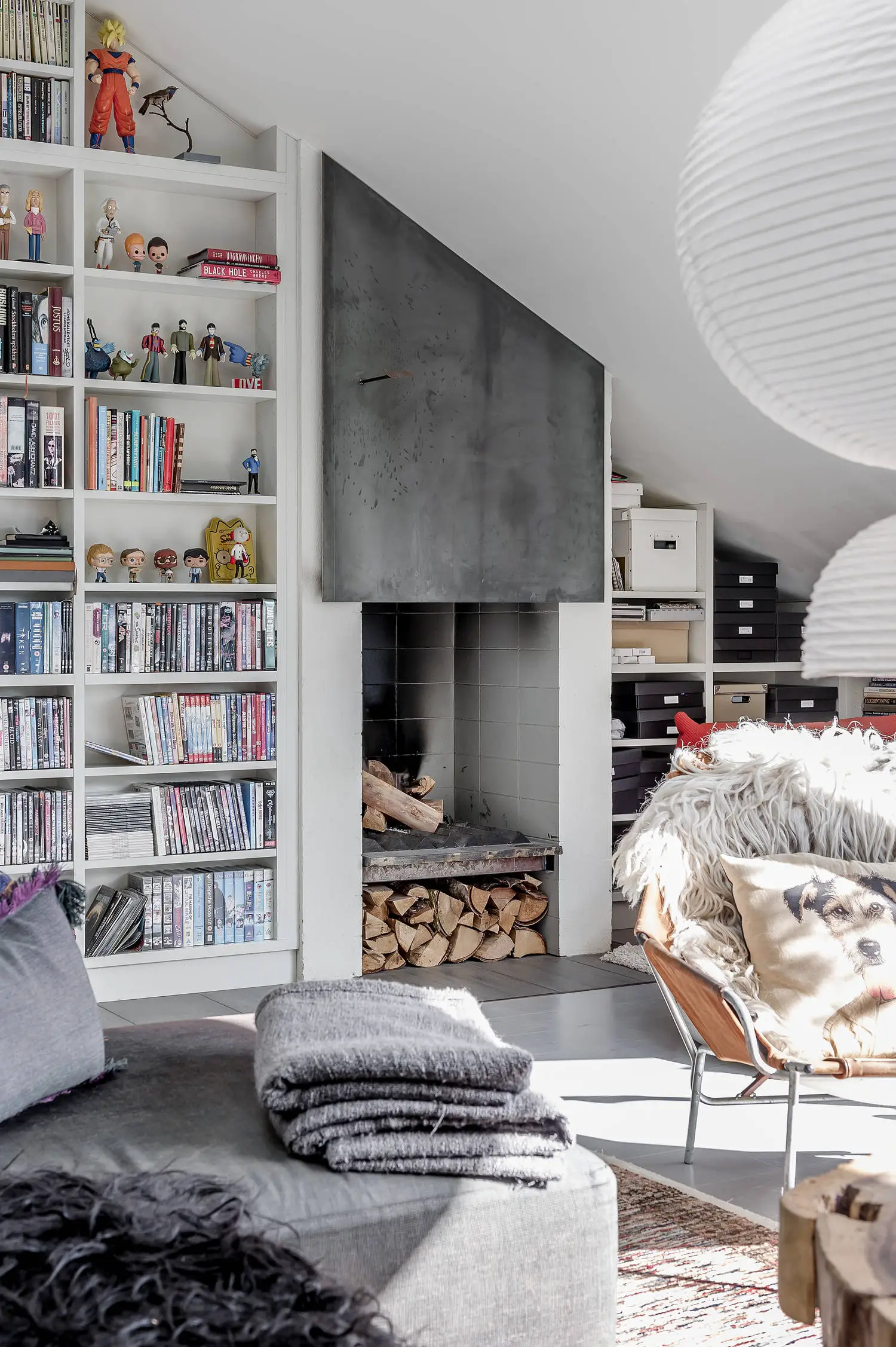 五米高书痴的瑞典复式公寓-2