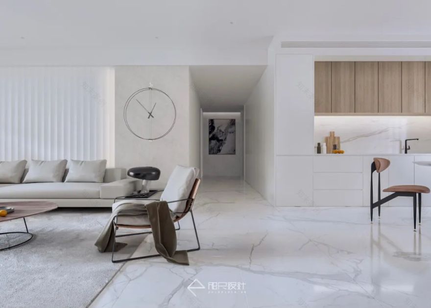 武汉天地 175㎡现代简约家居,原木色与白色的清爽搭配,营造自然舒适的生活空间-49