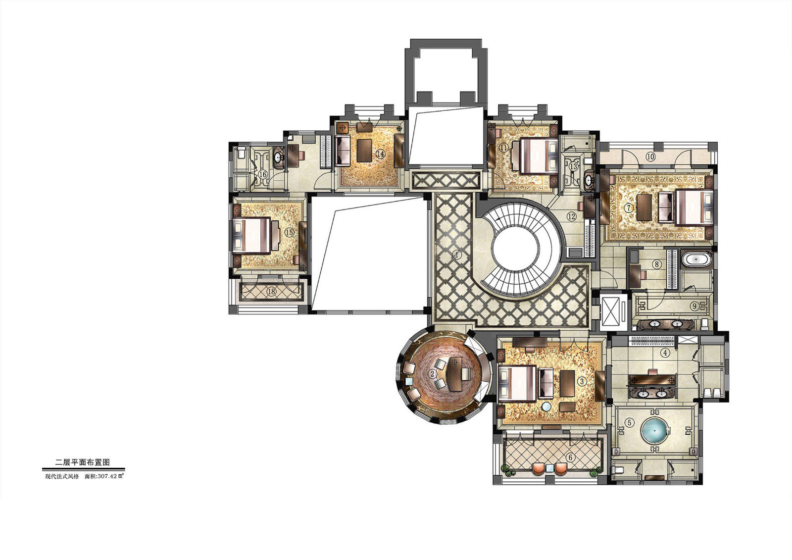 无锡酒店别墅样板房  DHO洪德成设计-22