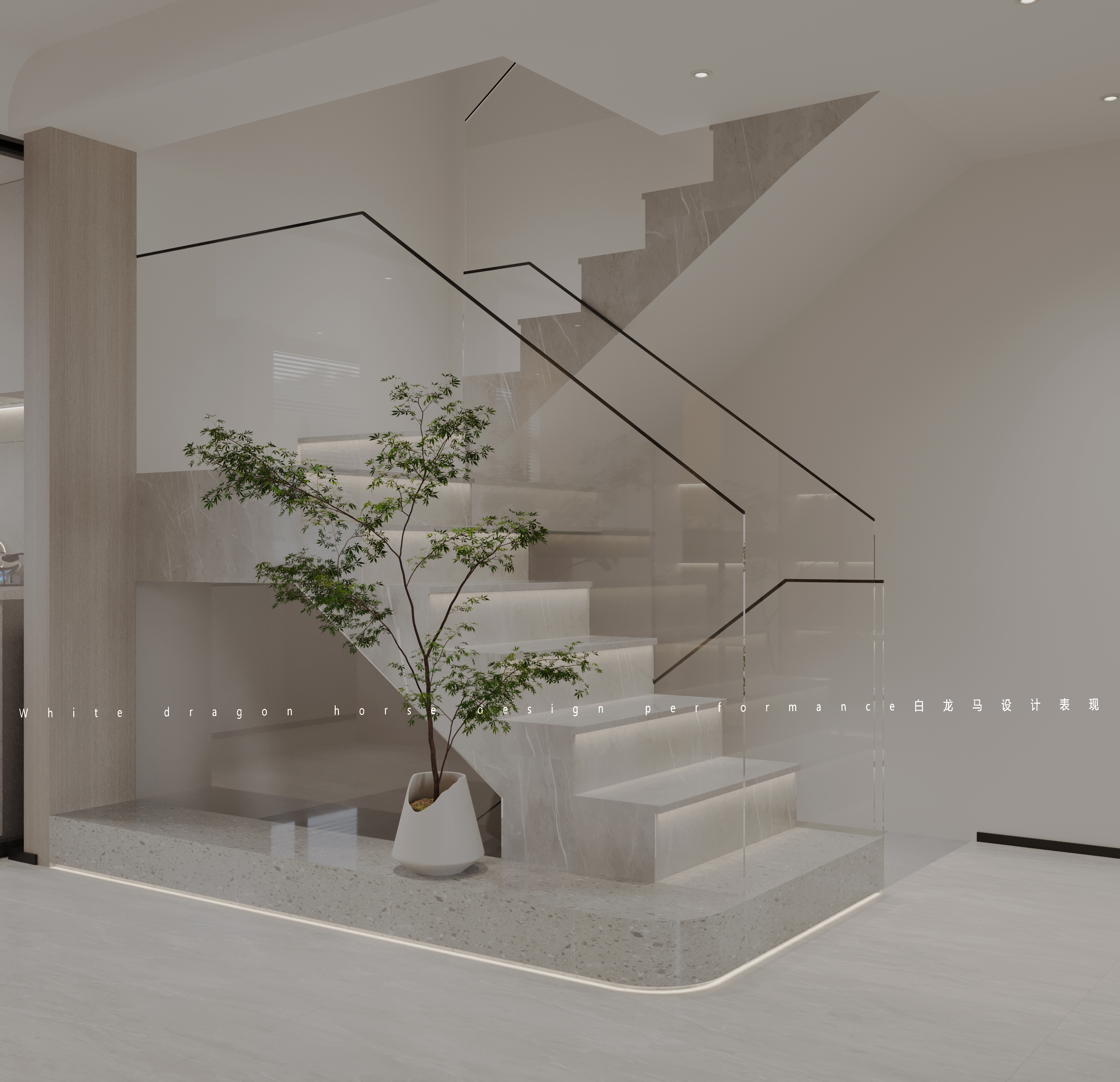 现代别墅全屋设计——白龙马效果图-6