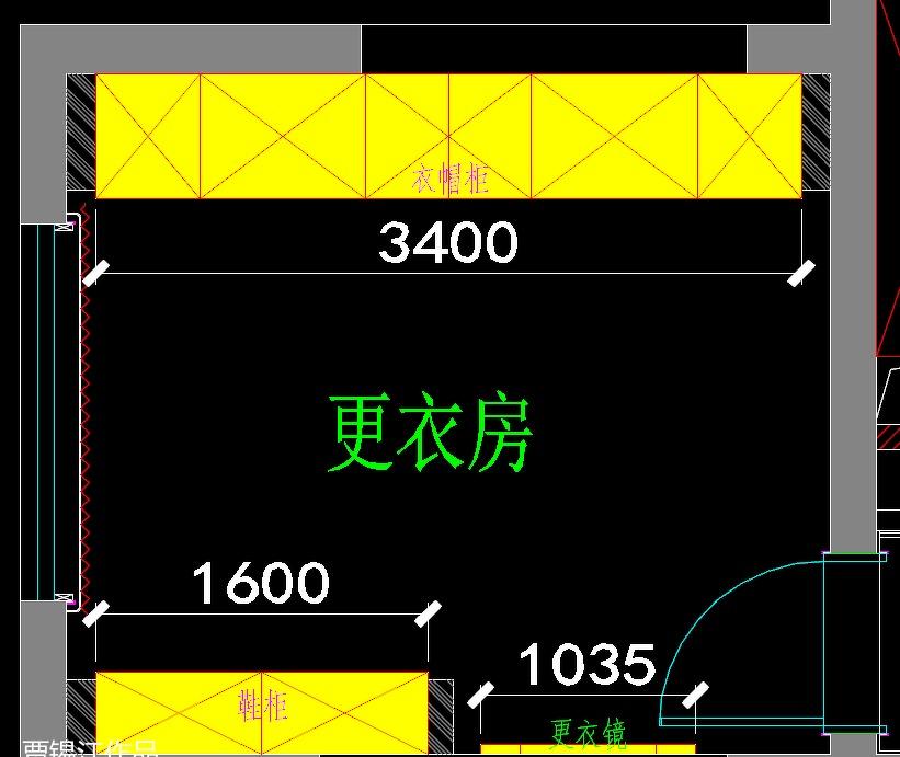 天津海河大观住宅衣帽间设计-32