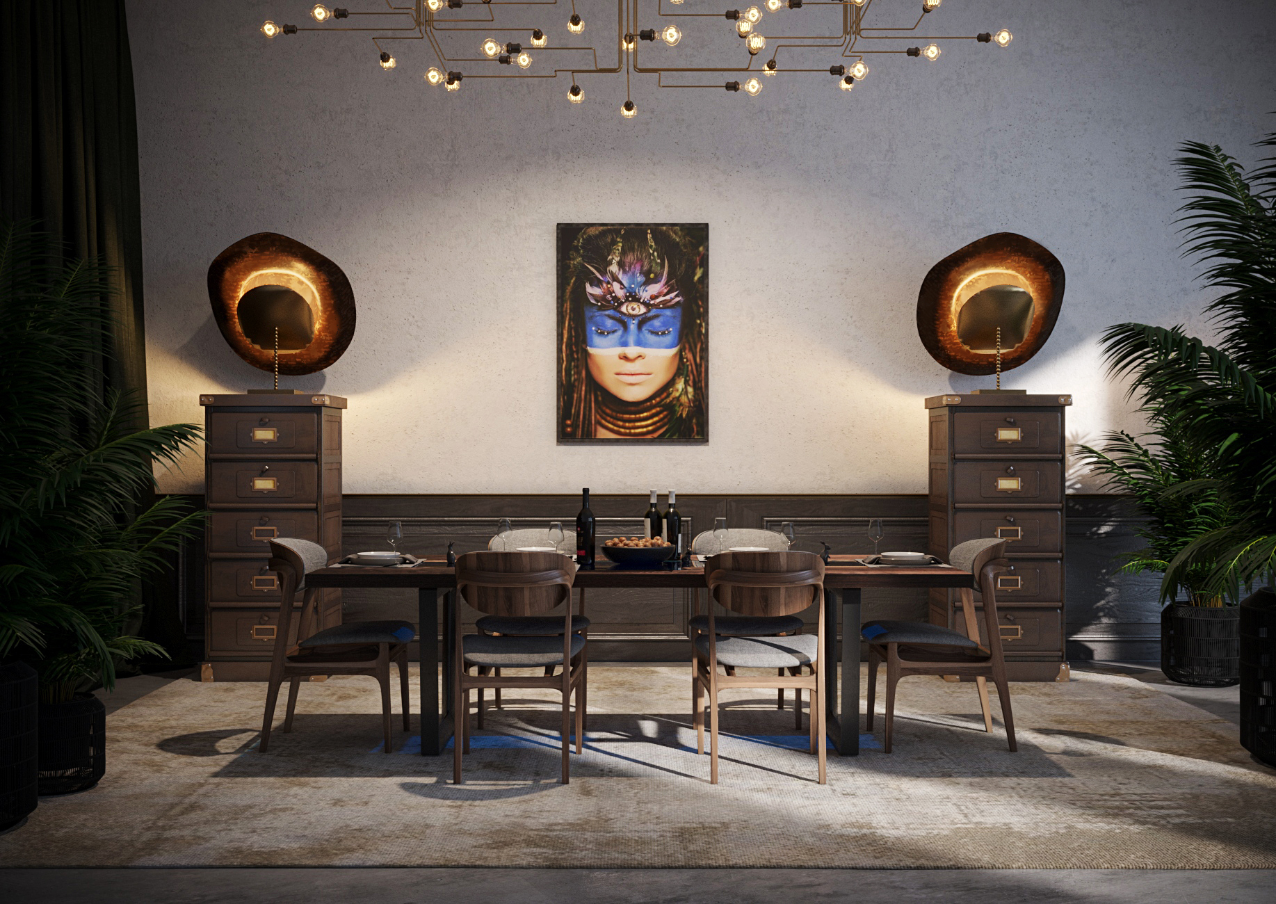 Проект обеденной зоны в доме-1