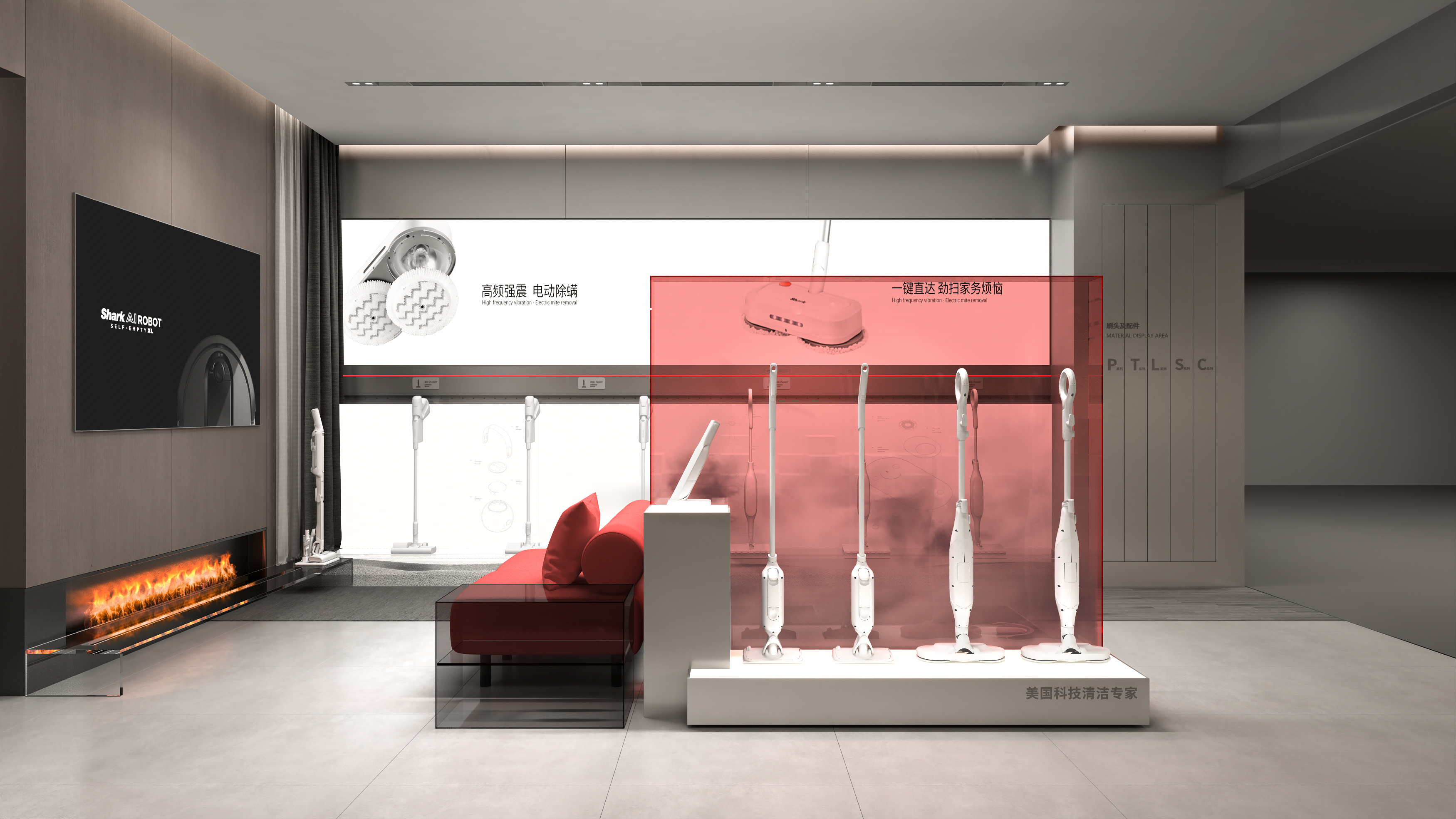 Shark旗舰店+标准店+体验区设计丨inDareSpace-22