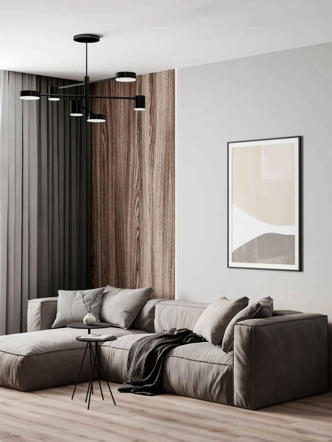 木灰色简约公寓丨Marina Bessmertnaya-36
