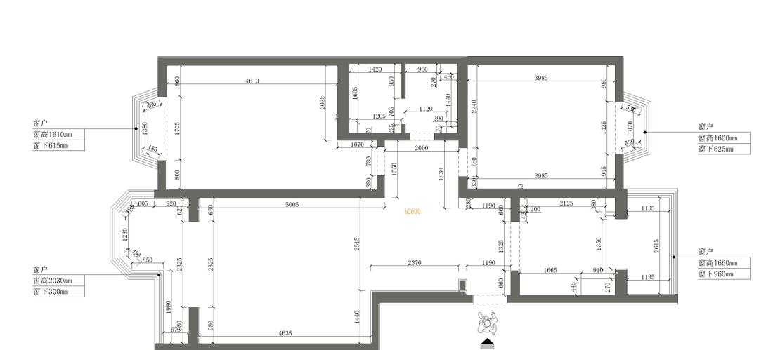 黑白灰碰撞木色打造储物空间充足的家|研筑国际-7
