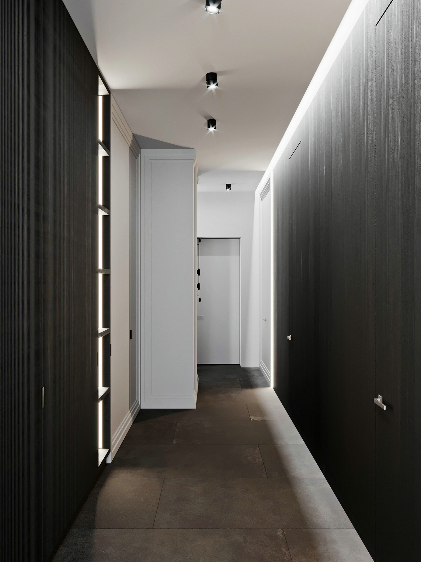 极简黑白永恒配色 B&W 公寓 | Arina Zamorina-7