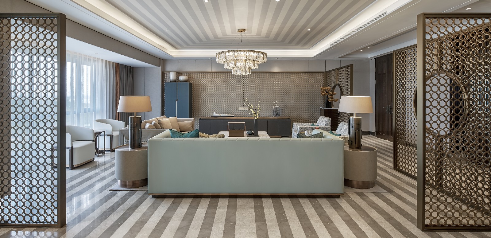 南阳三川玖龍台样板房  青草地装饰设计-24