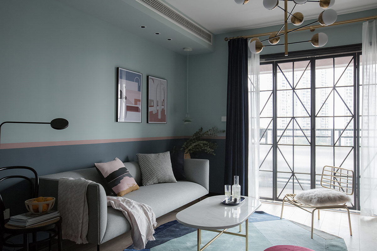 Captivating Pink, Blue And Green Interiors-2