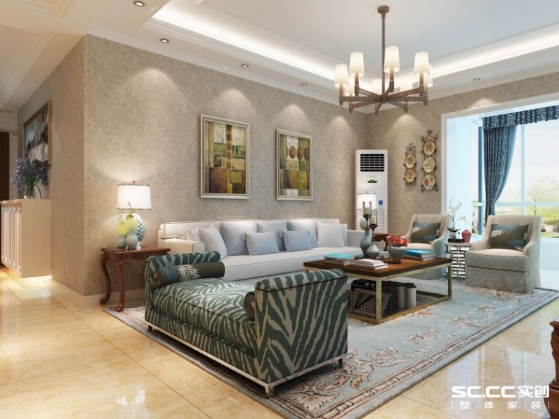 【上海实创装饰】140平东方城市花园混搭风格老房装修案例解析-3