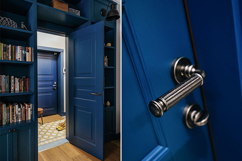 蓝黄对比下的现代家居设计-9