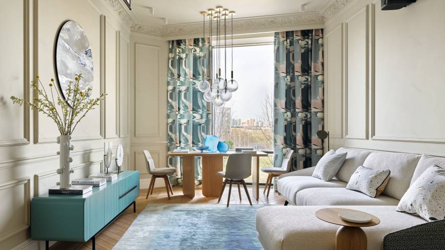 莫斯科110㎡风水原则室内设计公寓丨俄罗斯莫斯科丨Ольга Солнышкова(奥尔加·索尔尼什科娃)-2