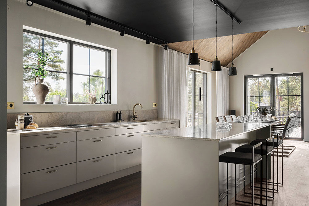 瑞典黑色谷仓乡村别墅-6