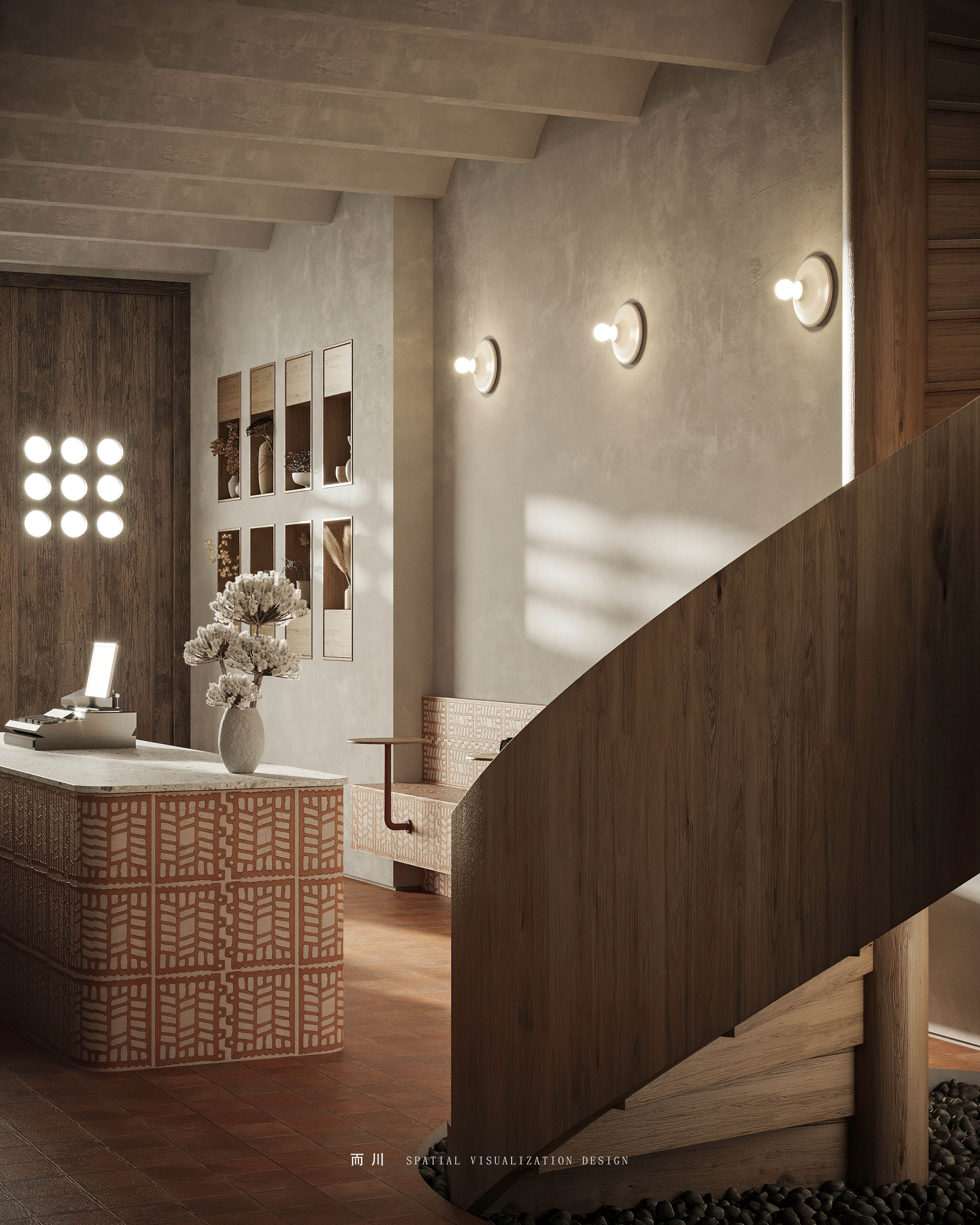 自然之美,侘寂民宿设计丨而川空间可视化工作室-21