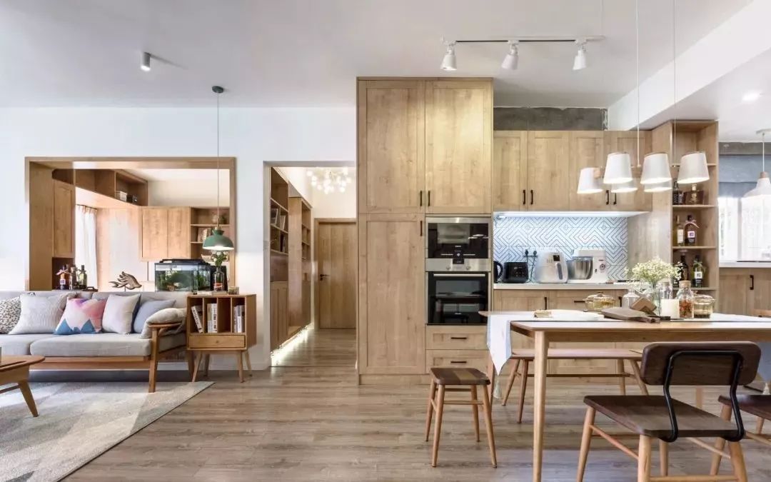 116㎡原木装修 | 主卫改衣帽间,书房装榻榻米-7