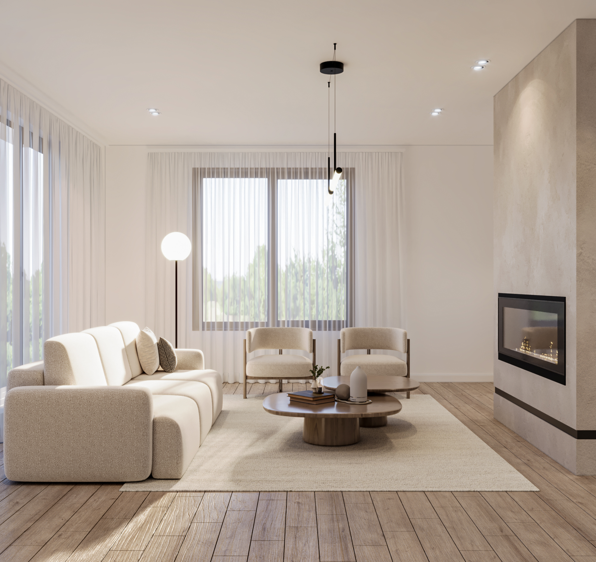 Main Floor Minimal Design（现代简约首层设计）丨美国丨Nourhan Azzaz-15