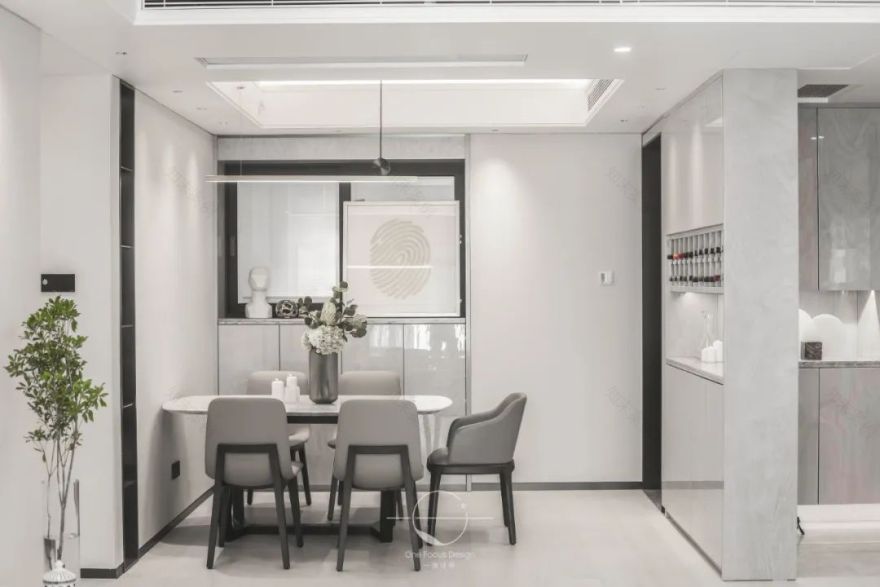香山美墅 166㎡现代轻奢空间,雅致灰调与绿植的完美融合-31