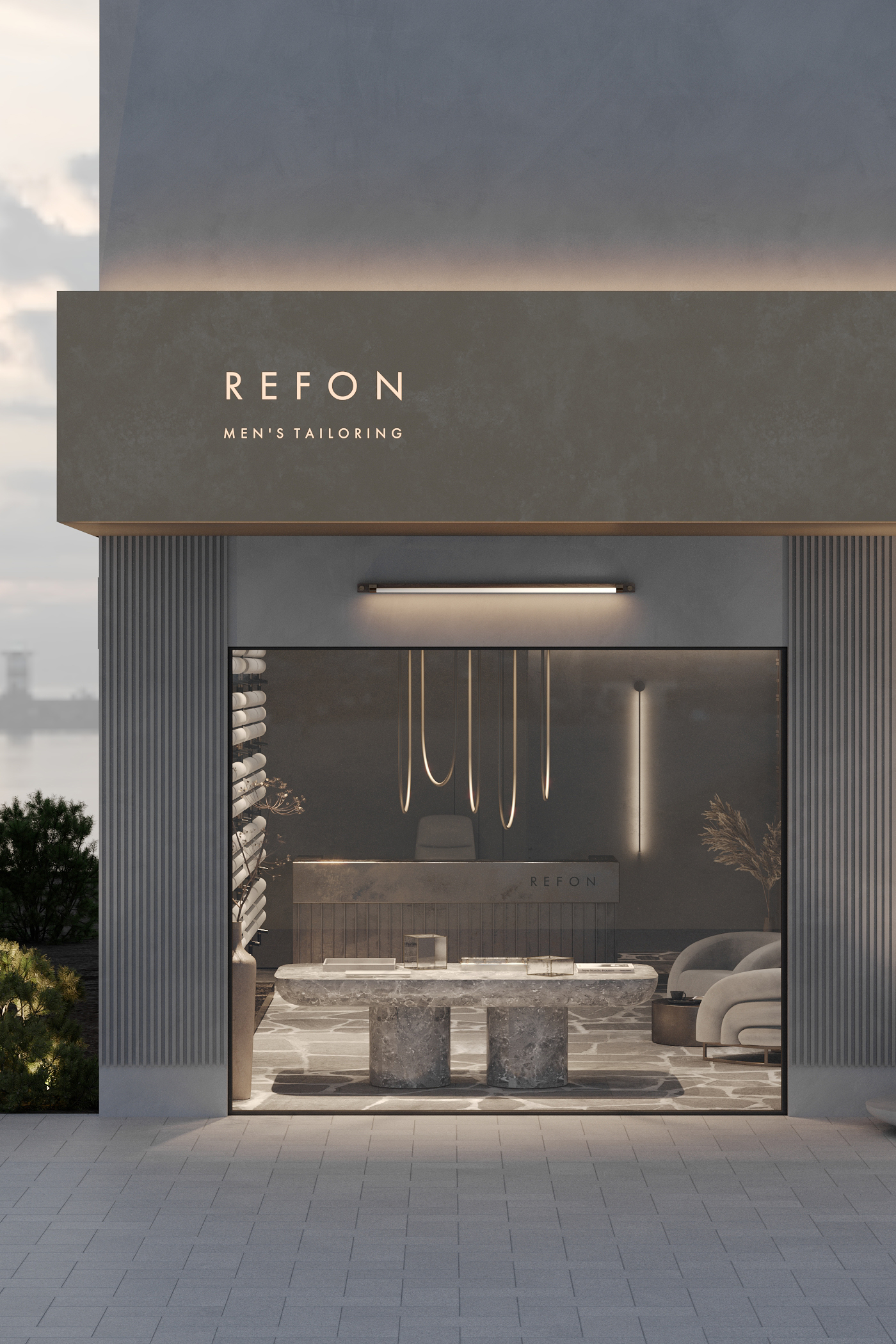 Facade of the tailoring shop in Riyadh-4