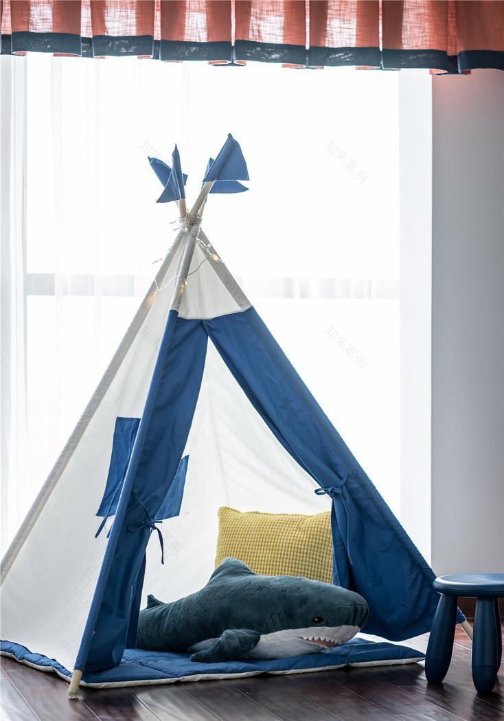 欧式奢华公寓,色彩搭配展现多元风格-37